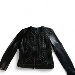 Cole Haan Quilted Leather Jacket